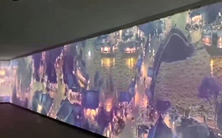 苏州城建博物馆三折幕投影